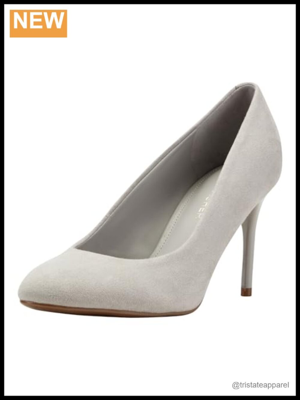 Faux Suede Stiletto Heel Almond Toe Slip-On Dress Pumps